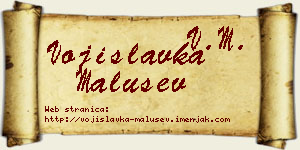 Vojislavka Malušev vizit kartica